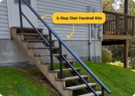 Step 1: Choose the right handrail kit - easier install, better value
