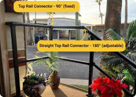Step 3: Ensure you have 2 sets of top rail connectors