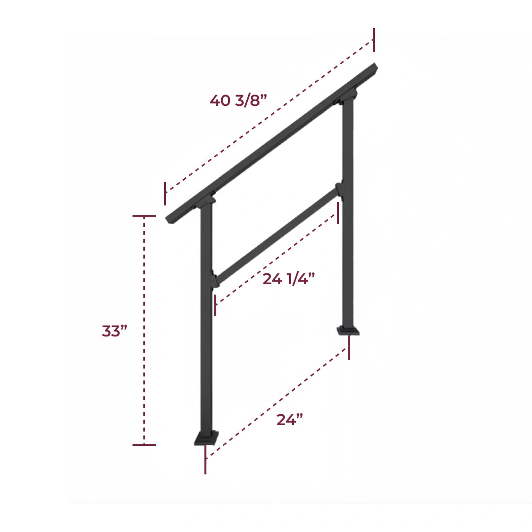 Stair Handrail Kit - 3 Steps