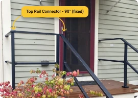 Step 3: Ensure you have 2 sets of corner top rail connectors