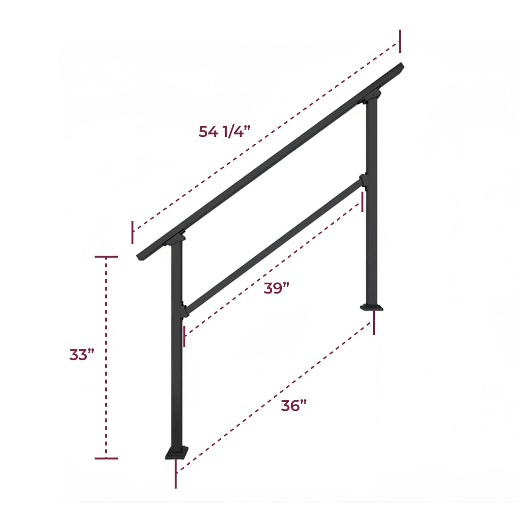 Stair Handrail Kit - 4 Steps