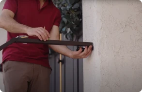 Step 3: Connect the extension bar to verify before installing wall brackets