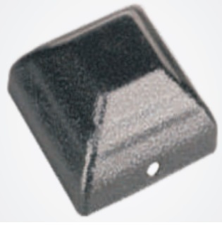 Black Coated Metal Post Cap (10pc)